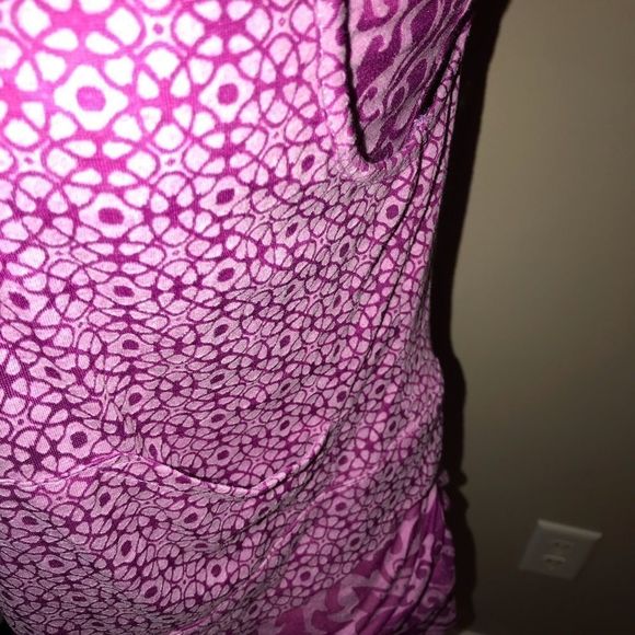 ATHLETA Med Top Tank Layer Paisley Floral Burnout MEDIUM style 906174 - Picture 7 of 8